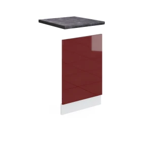 Frontplade R-Line Rød højglans 45 cm , BP Antracit Vicco