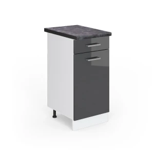 Køkkenskab R-Line Antracit højglans 40 cm , BP Antracit Vicco