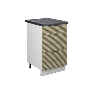 Køkkenskab Fame-Line Panel i eg 50 cm , BP Antracit Vicco
