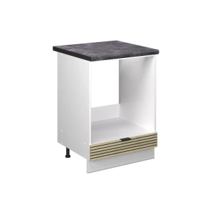 Komfurindbygningsskab Fame-Line Panel i eg 60 cm , BP Antracit Vicco