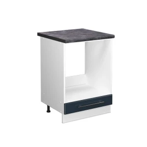 Armário de conversão de fogão Fame-Line Azul escuro alto brilho 60 cm , AP Antracite Vicco