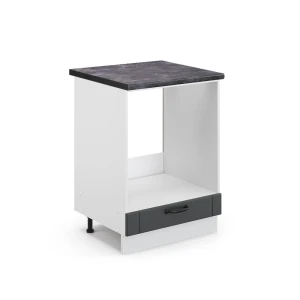 Komfurindbygningsskab Fame-Line Antracit landhus 60 cm , BP Antracit Vicco