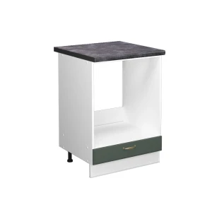 Komfurindbygningsskab Fame-Line Grøn guld Country 60 cm , BP Antracit Vicco