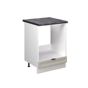 Komfurindbygningsskab Fame-Line GråBeige 60 cm , BP Antracit Vicco