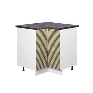 Hjørneskab Fame-Line Panel i eg 80.5 cm , BP Antracit Vicco