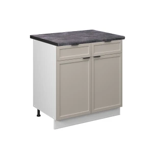 Køkkenskab Fame-Line GråBeige 80 cm , BP Antracit Vicco