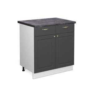 Køkkenskab Fame-Line Antracit-guld 80 cm , BP Antracit Vicco