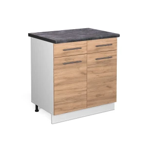 Køkkenskab Fame-Line Gold power oak 80 cm , BP Antracit Vicco