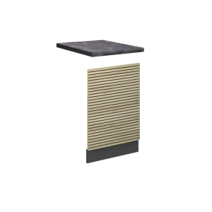Frontplade Fame-Line Panel i eg 45 cm , BP Antracit Vicco