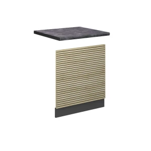 Frontplade Fame-Line Panel i eg 60 cm , BP Antracit Vicco
