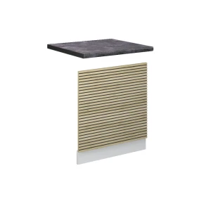 Frontplade Fame-Line Panel i eg 60 cm , BP Antracit Vicco