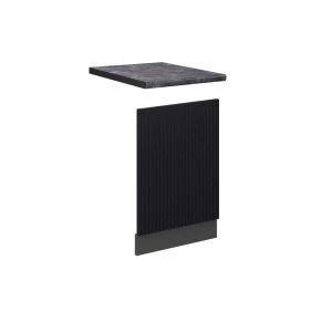 Frontplade Fame-Line Sort stribet 45 cm , BP Antracit Vicco