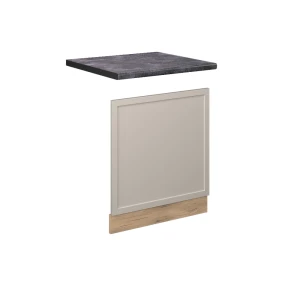 Frontblende Fame-Line GrauBeige 60 cm , AP Anthrazit Vicco