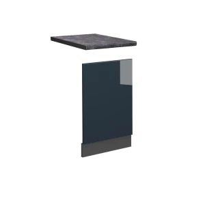 Frontblende Fame-Line Dunkelblau Hochglanz 45 cm , AP Anthrazit Vicco