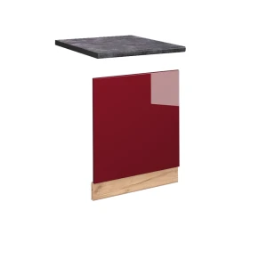 Panel przedni Fame-Line Bordowa Czerwień wysoki połysk 60 cm , BP Antracyt Vicco