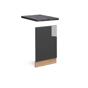 Frontplade Fame-Line Antracit højglans 45 cm , BP Antracit Vicco