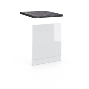 Frontplade Fame-Line Hvid højglans 60 cm , BP Antracit Vicco