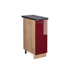 Apotekerskab Fame-Line Bordeaux rød højglans 30 cm , BP Antracit Vicco