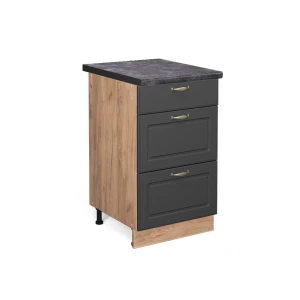 Køkkenskab Fame-Line Antracit-guld 50 cm , BP Antracit Vicco