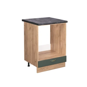 Komfurindbygningsskab Fame-Line Grøn guld Country 60 cm , BP Antracit Vicco