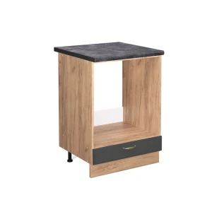 Komfurindbygningsskab Fame-Line Antracit-guld 60 cm , BP Antracit Vicco