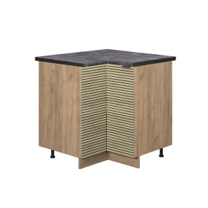 Hjørneskab Fame-Line Panel i eg 80.5 cm , BP Antracit Vicco