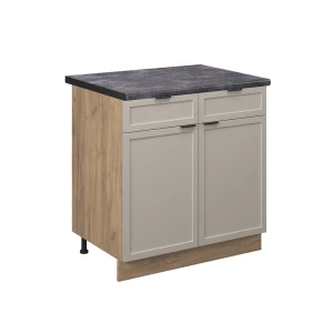 Køkkenskab Fame-Line GråBeige 80 cm , BP Antracit Vicco