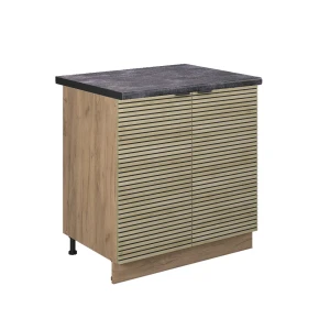 Vaskeskab Fame-Line Panel i eg 80 cm , BP Antracit Vicco