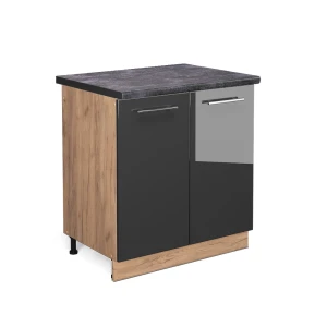 Vaskeskab Fame-Line Antracit højglans 80 cm , BP Antracit Vicco