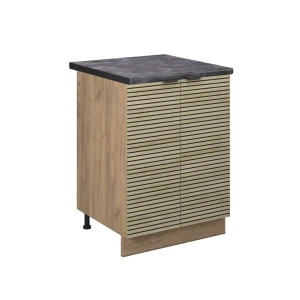 Køkkenskab Fame-Line Panel i eg 60 cm , BP Antracit Vicco