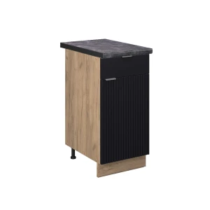 Szafka dolna do kuchni Fame-Line Czarne paski 40 cm , BP Antracyt Vicco
