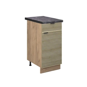 Køkkenskab Fame-Line Panel i eg 40 cm , BP Antracit Vicco