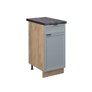 Dulap de bază de bucătărie Fame-Line Albastru-gri deschis 40 cm , AP Antracit Vicco