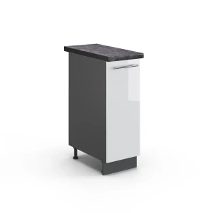 Szafka apteczna Fame-Line Biały wysoki połysk 30 cm , BP Antracyt Vicco