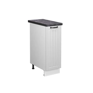 Apotekerskab Fame-Line Hvid landhus 30 cm , BP Antracit Vicco