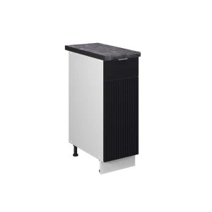 Apotheekkast Fame-Line Zwart gestreept 30 cm , WB Antraciet Vicco