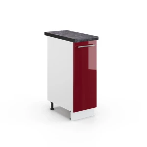 Apotekerskab Fame-Line Bordeaux rød højglans 30 cm , BP Antracit Vicco
