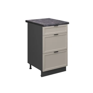 Keittiön alakaappi Fame-Line Harmaa beige/antrasiitti 50 cm, AP Antrasiitti Vicco