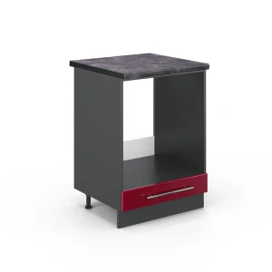 Lieden muunnoskaappi Fame-Line Bordeaux korkeakiilto 60 cm , AP Antrasiitti Vicco