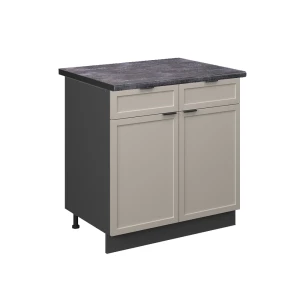 Køkkenskab Fame-Line GråBeige 80 cm , BP Antracit Vicco