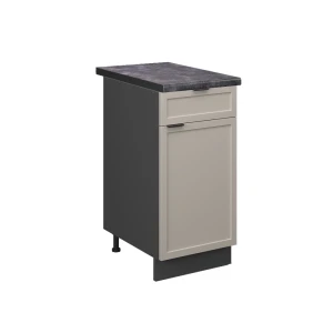 Køkkenskab Fame-Line GråBeige 40 cm , BP Antracit Vicco