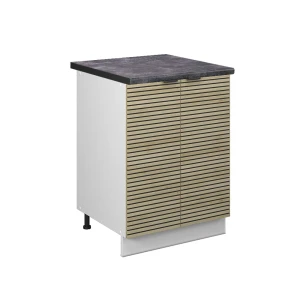 Køkkenskab Fame-Line Panel i eg 60 cm , BP Antracit Vicco