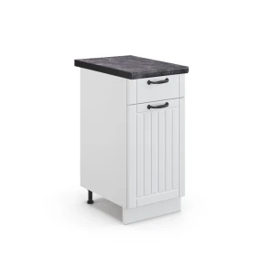 Køkkenskab Fame-Line Hvid landhus 40 cm , BP Antracit Vicco