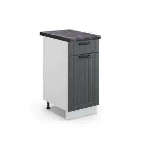 Keukenonderkast Fame-Line Antraciet landhuis 40 cm , WB Antraciet Vicco