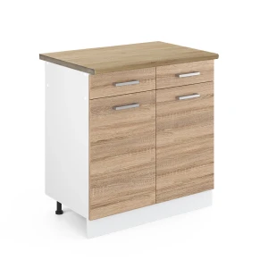 Szafka dolna do kuchni R-Line Sonoma 80 cm , BP Dąb Vicco
