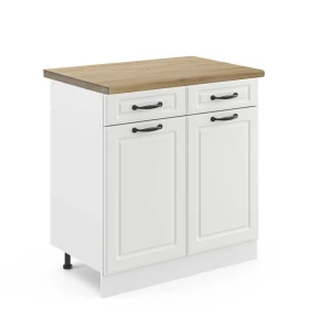 Køkkenskab R-Line Hvid landhus 80 cm , BP Eg Vicco