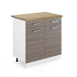 Køkkenskab R-Line Ædel grå 80 cm , BP Eg Vicco