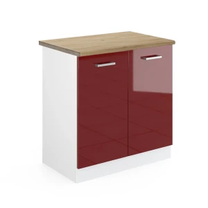 Vaskeskab R-Line Rød højglans 80 cm , BP Eg Vicco