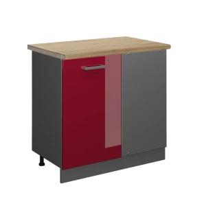 Hjørneskab R-Line Rød højglans 86 cm , BP Eg Vicco