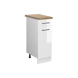 Køkkenskab R-Line Hvid højglans 30 cm , BP Eg Vicco